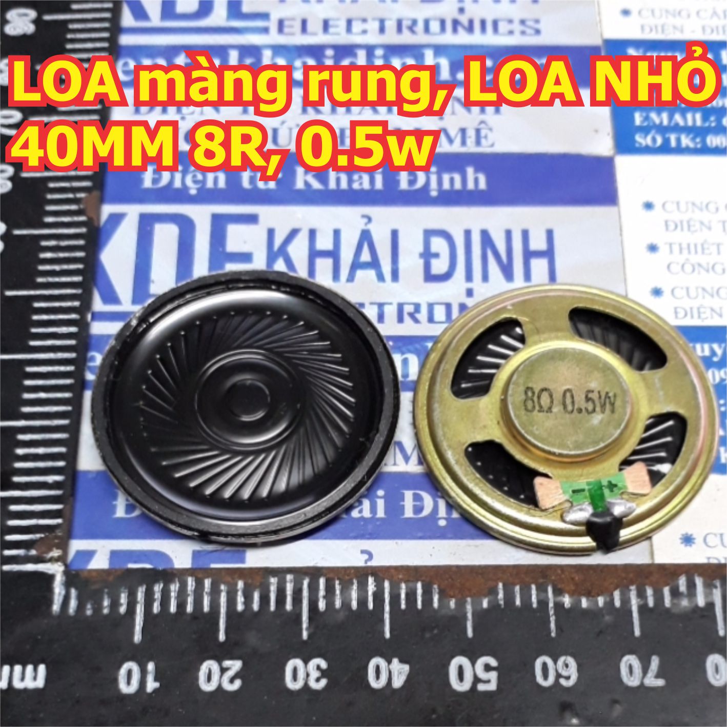 LOA NHỎ Loa màng rung mini hình tròn 8R 8Ohm 16R 16Ohm 0.5W đủ cỡ kde1942