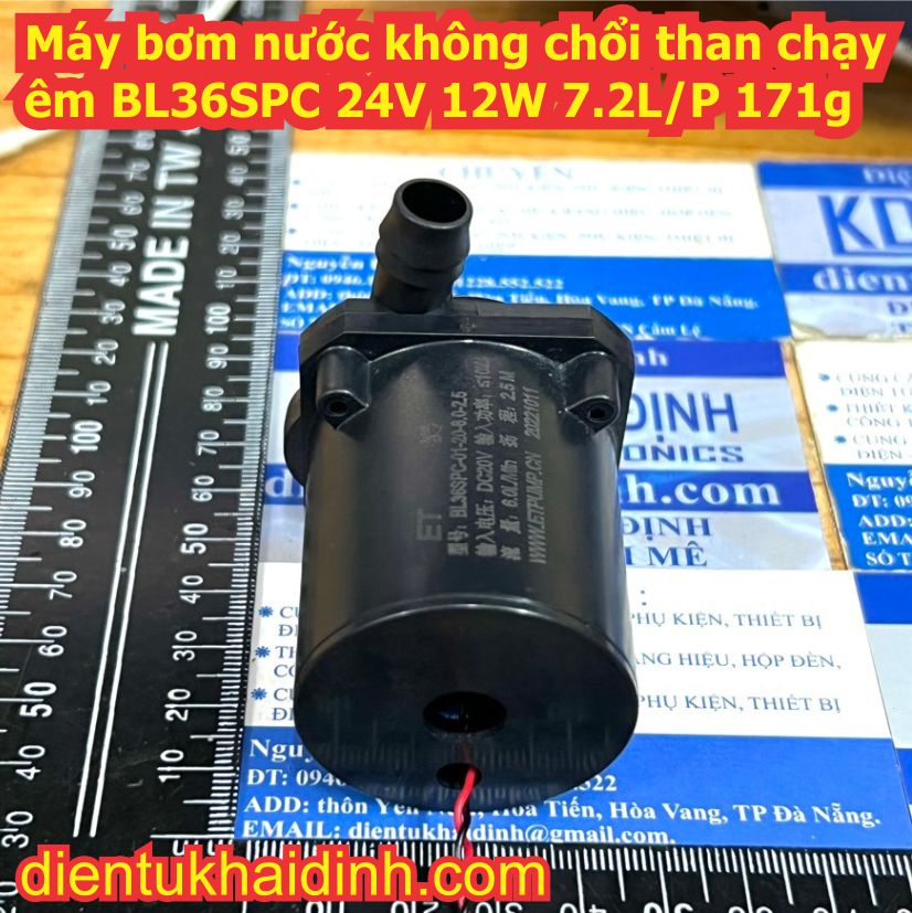Máy bơm nước không chổi than BL36SPC 24V 12W 7.2L/P 171g kde6053