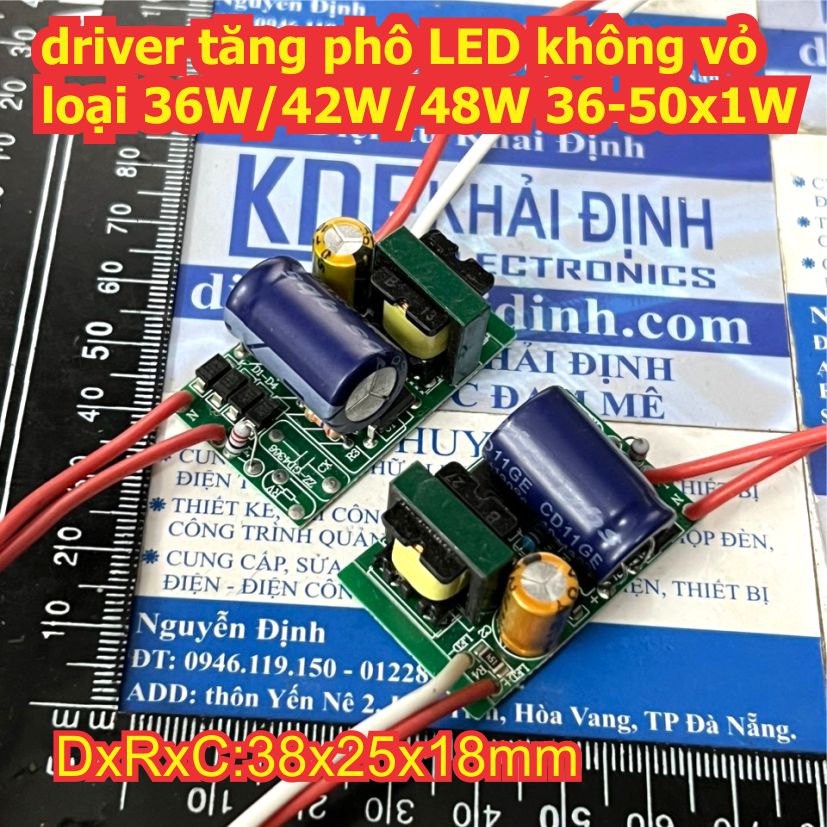 driver LED tăng phô LED không vỏ các loại 9W/12W 8-12x1W 18W/21W/24W 18-25x1W 36W/42W/48W 36-50x1W kde1760