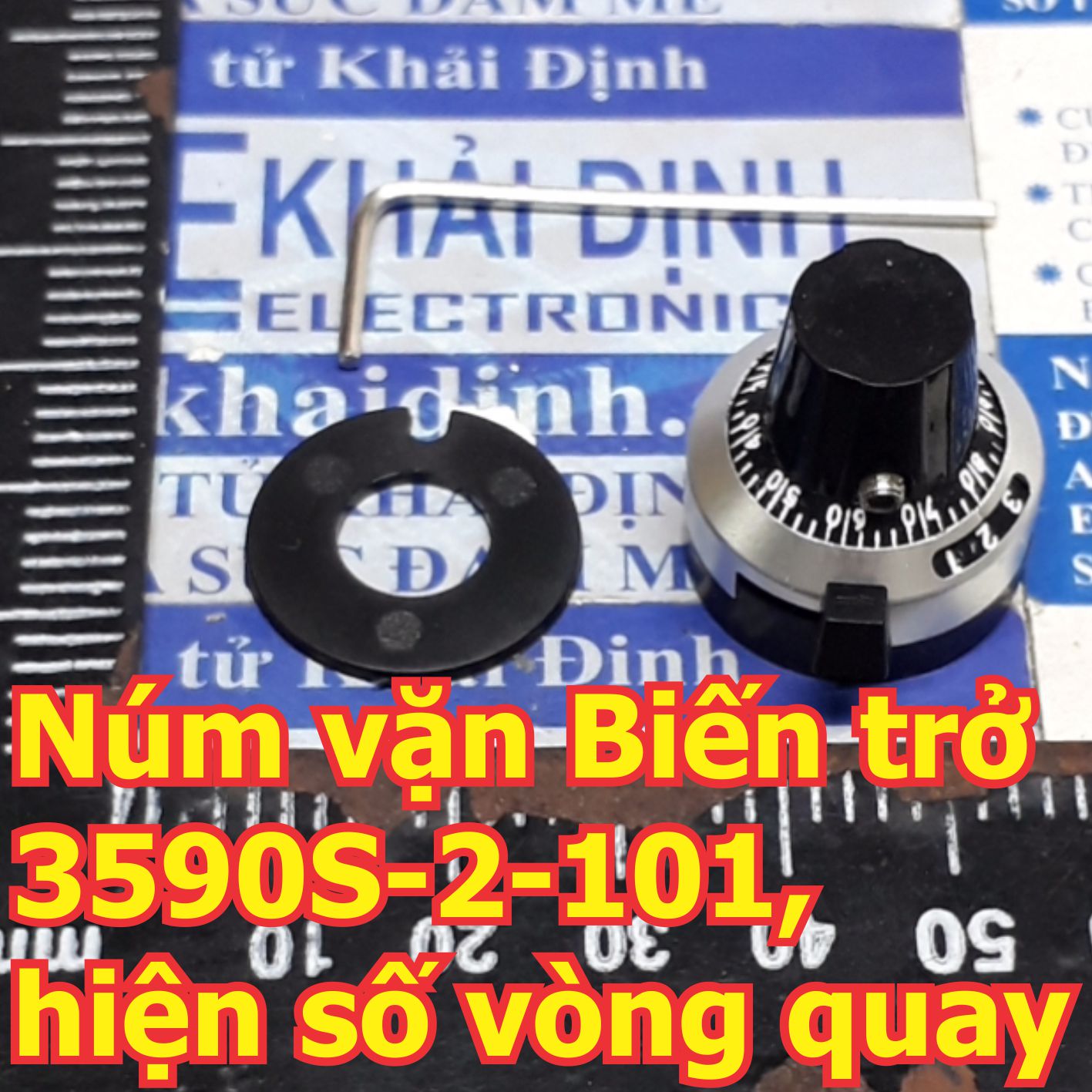 Triết áp Biến trở Volume 2W 10 vòng 534-1-1 534-11 534-11xxx các giá trị 100 Ohm ~ 100K Ohm kde8955