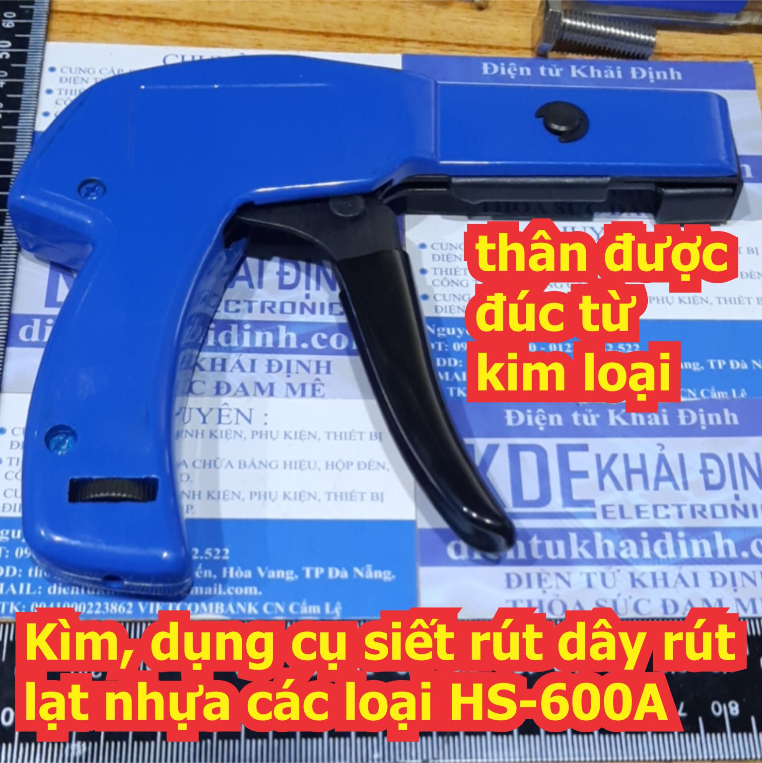 Kìm, kèm dụng cụ siết rút dây rút, lạt nhựa các loại HS-600A kde6536