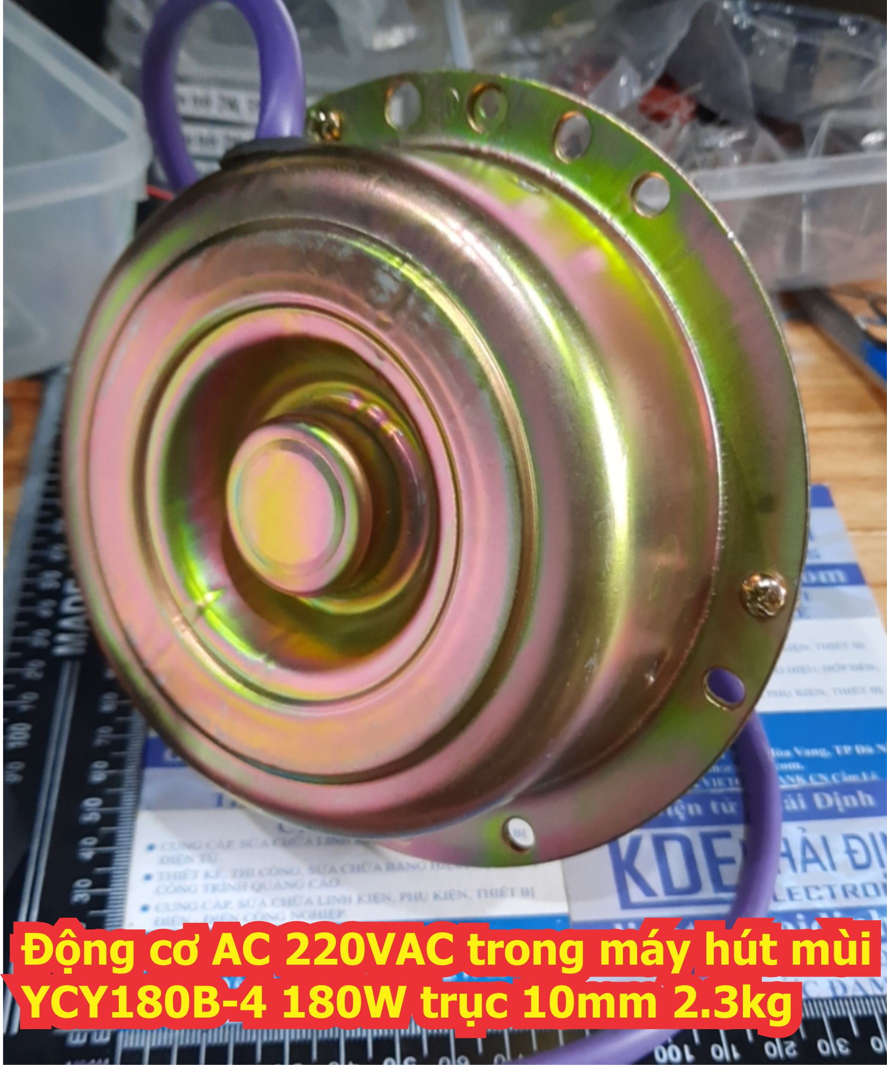 Động cơ AC 220VAC trong máy hút mùi YCY180B-4 YPY 1050V/P 160W 180W trục 10mm 1.8kg 2.1Kg kde6828