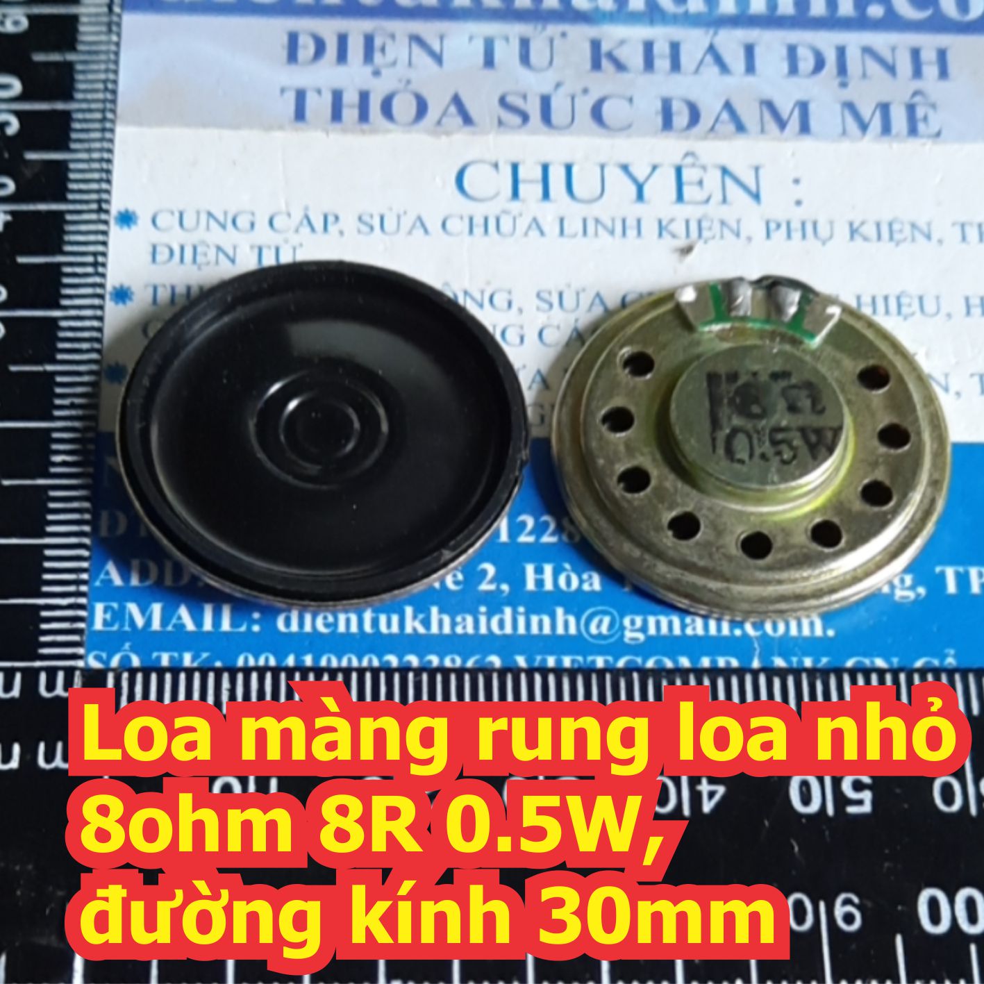 LOA NHỎ Loa màng rung mini hình tròn 8R 8Ohm 16R 16Ohm 0.5W đủ cỡ kde1942