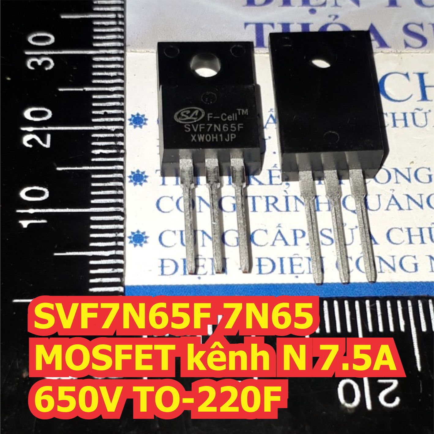 FQPF7N65C FQPF7N65 7N65C 7N65 MOSFET kênh N 7.5A 650V TO-220F kde7138