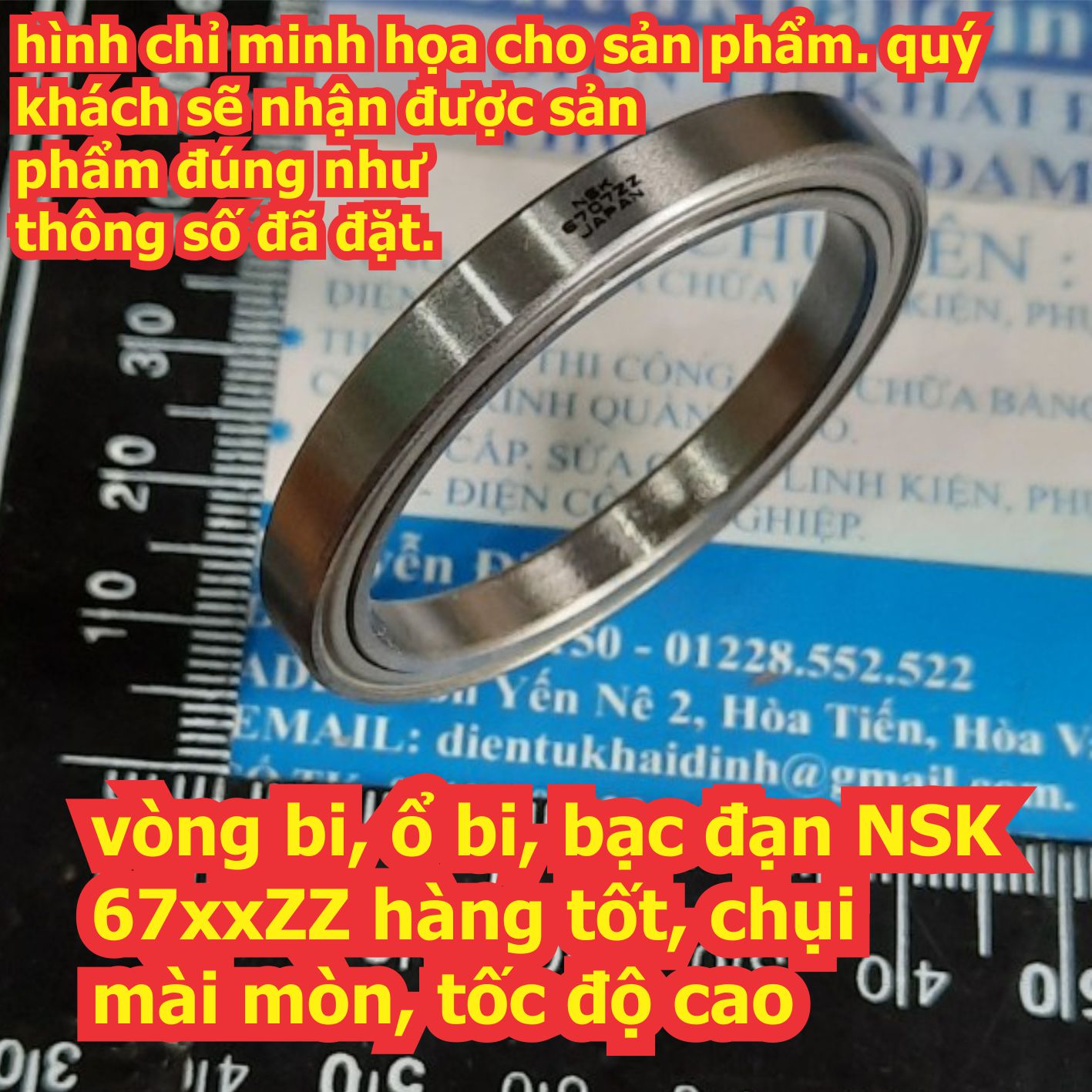 vòng bi, ổ bi, bạc đạn NSK 6700 6701 6702 6703 6704 6705 6706 6707 6708 hàng tốt, chụi mài mòn, tốc độ cao  kde7172
