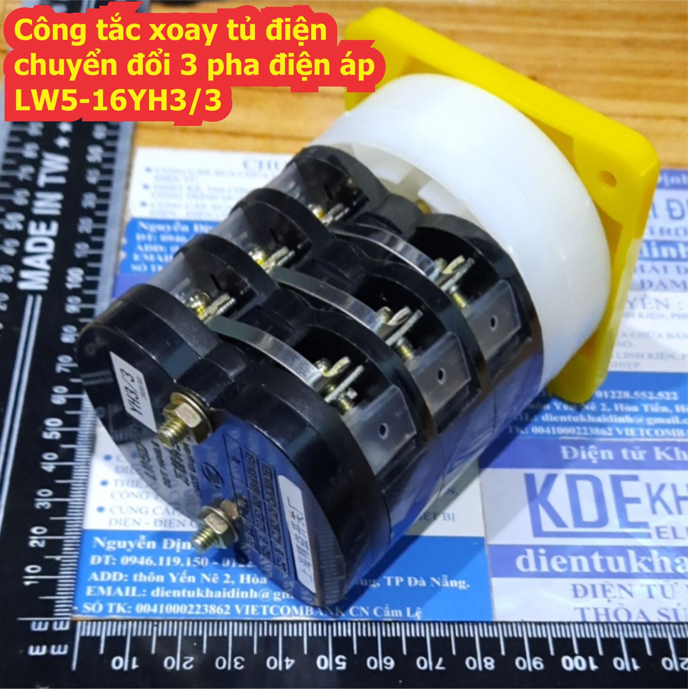 Công tắc xoay tủ điện chuyển đổi 3 pha điện áp LW5D LW5-16 YH3/3 LW5D-16 LW5 kde7313