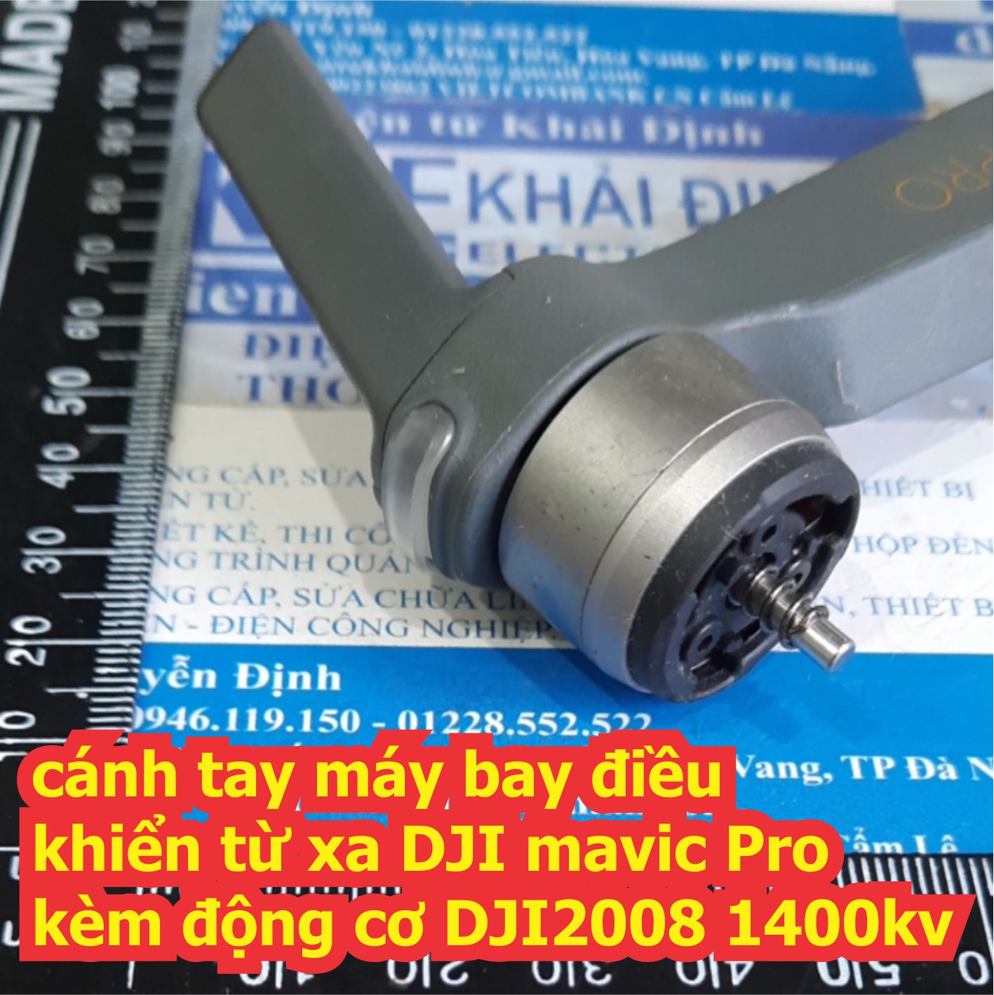 cánh tay máy bay điều khiển từ xa DJI mavic Pro kèm động cơ DJI2008 1400kv kde7330