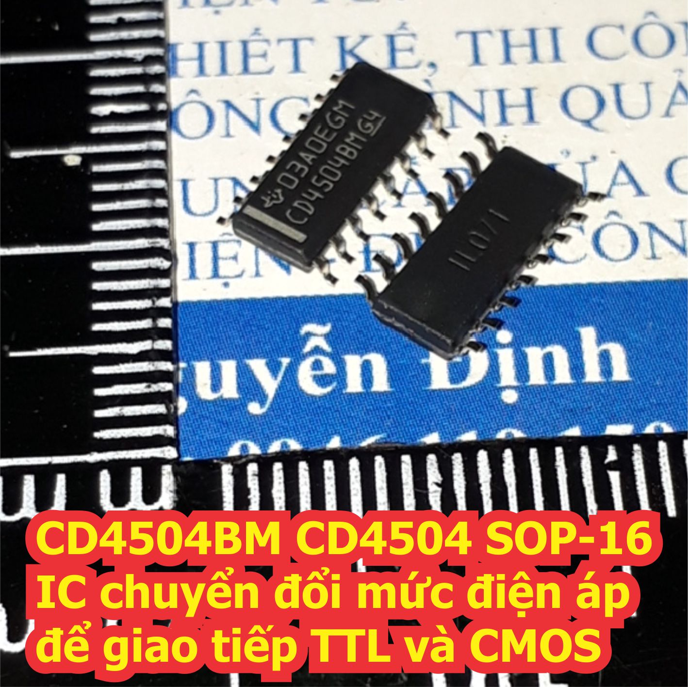 CD4504BM CD4504 SOP-16 IC chuyển đổi mức điện áp để giao tiếp TTL và CMOS kde7358