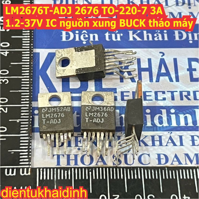 LM2676T-ADJ LM2676T LM2676 TO-220-7 3A 1.2-37V IC nguồn xung BUCK kde7384