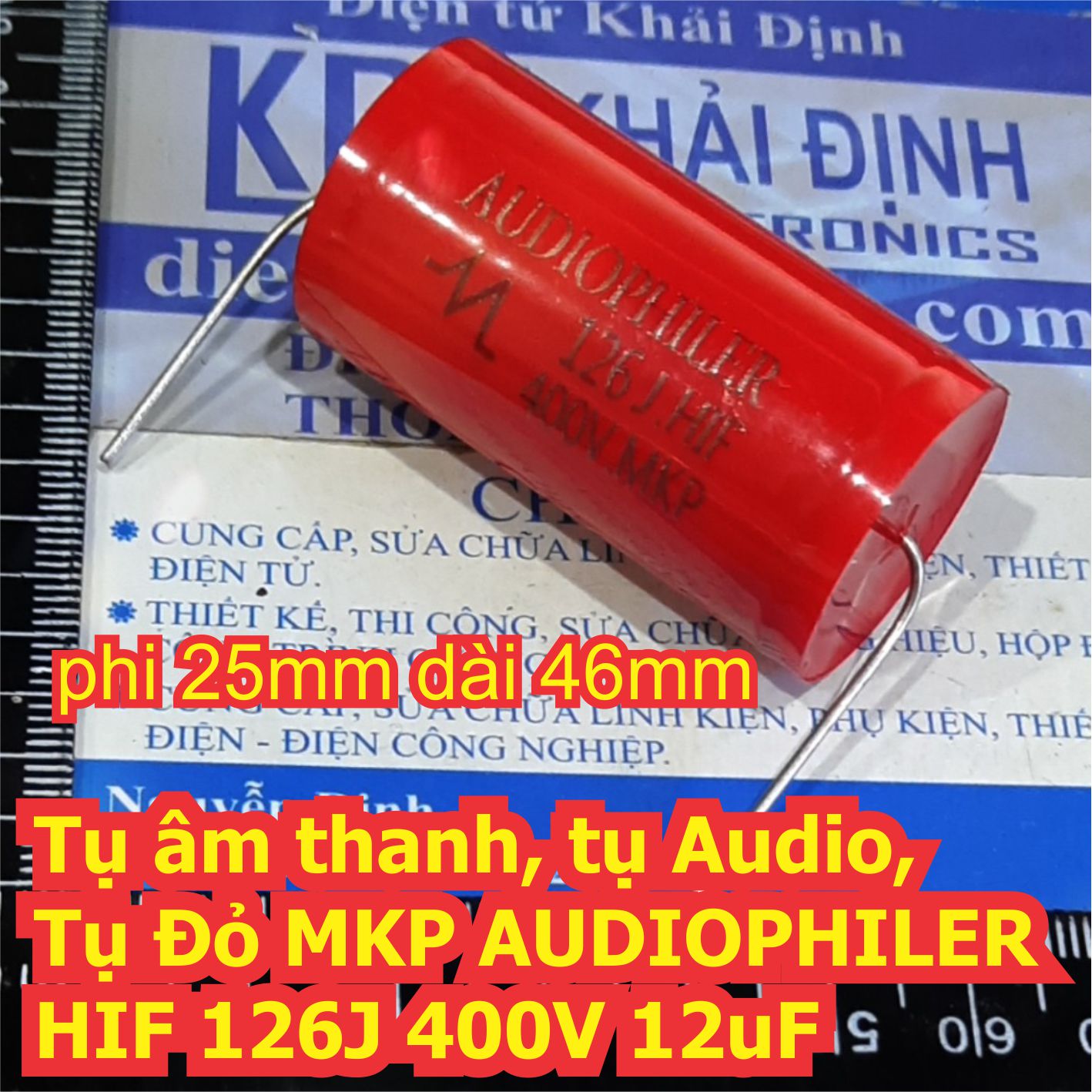 Tụ âm thanh Audio Tụ Đỏ MKP AUDIOPHILER HIF 400V 0.47uF~20uF 474 105 155 225 275 335 475 565 685 825 106 126 206 kde7644