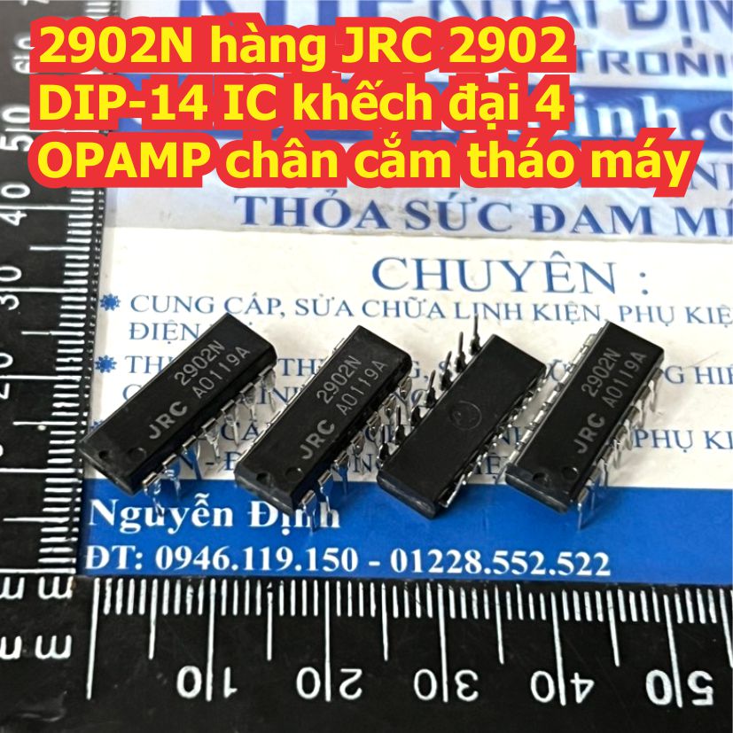 hàng JRC 2902 JRC2902 NJM2902M DIP-14 / SOP-14 IC khếch đại 4 OPAMP kde9454