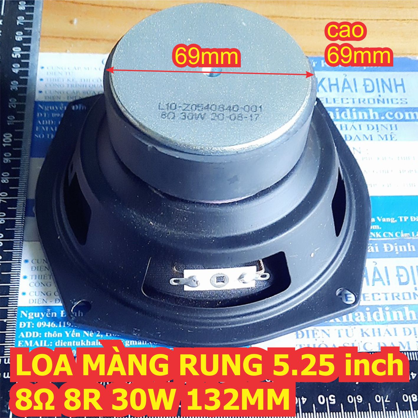 LOA MÀNG RUNG Loa toàn dải LOA siêu trầm 5 inch 5.25 inch 8Ω 8R 30W 119mm 132MM kde7681