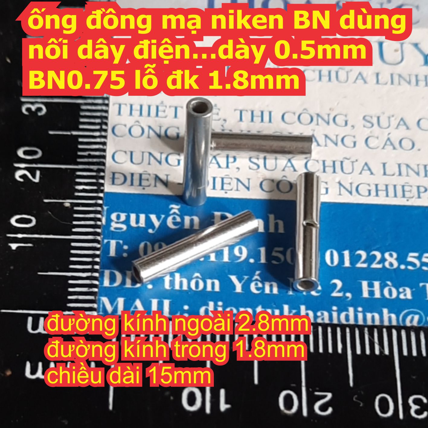 ống đồng mạ niken BN dùng nối dây điện… nhiều kích cỡ BN0.75 ~ BN14 kde7752