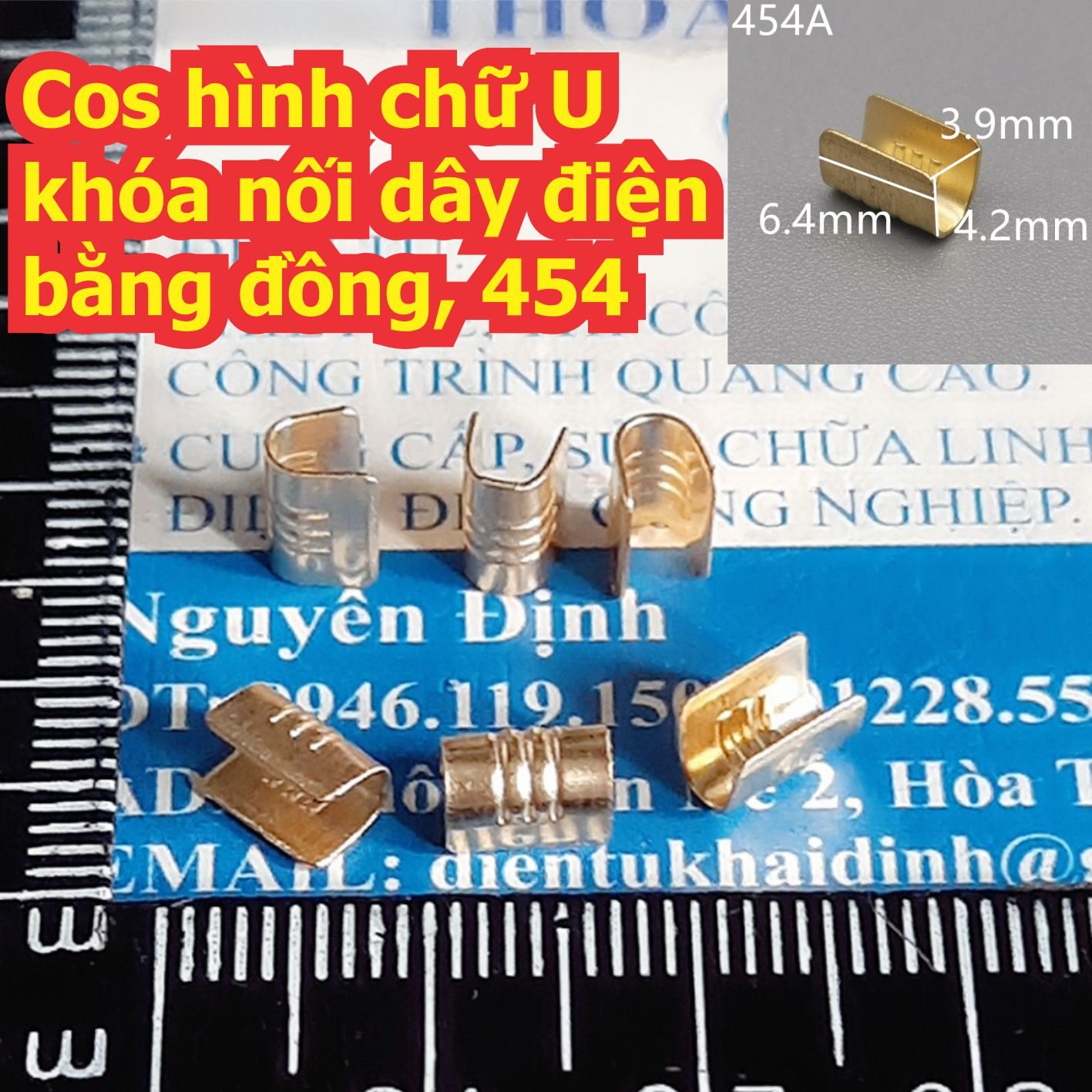 100 cái Cos hình chữ U 454 khóa nối dây điện bằng đồng 454A 454B 454C 454D 454E 454T kde7763