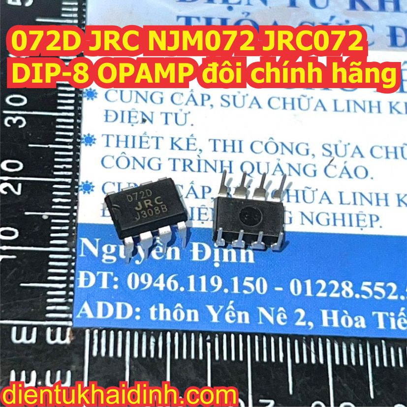 TL072 TL072CP TL072CN hàng ST 072 072D JRC tháo máy DIP-8 JFET-INPUT OPAMP ĐÔI CHÂN CẮM kde1221