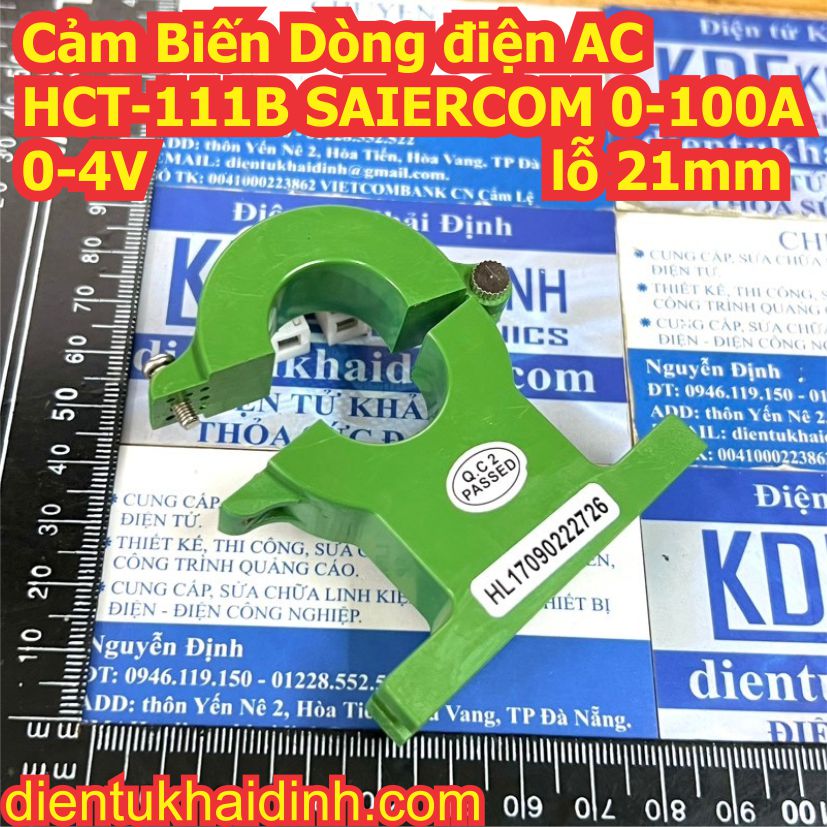 Cảm Biến Dòng điện AC SAIERCOM HCT-111B 0-100A 0-4V lỗ 21mm kde7837