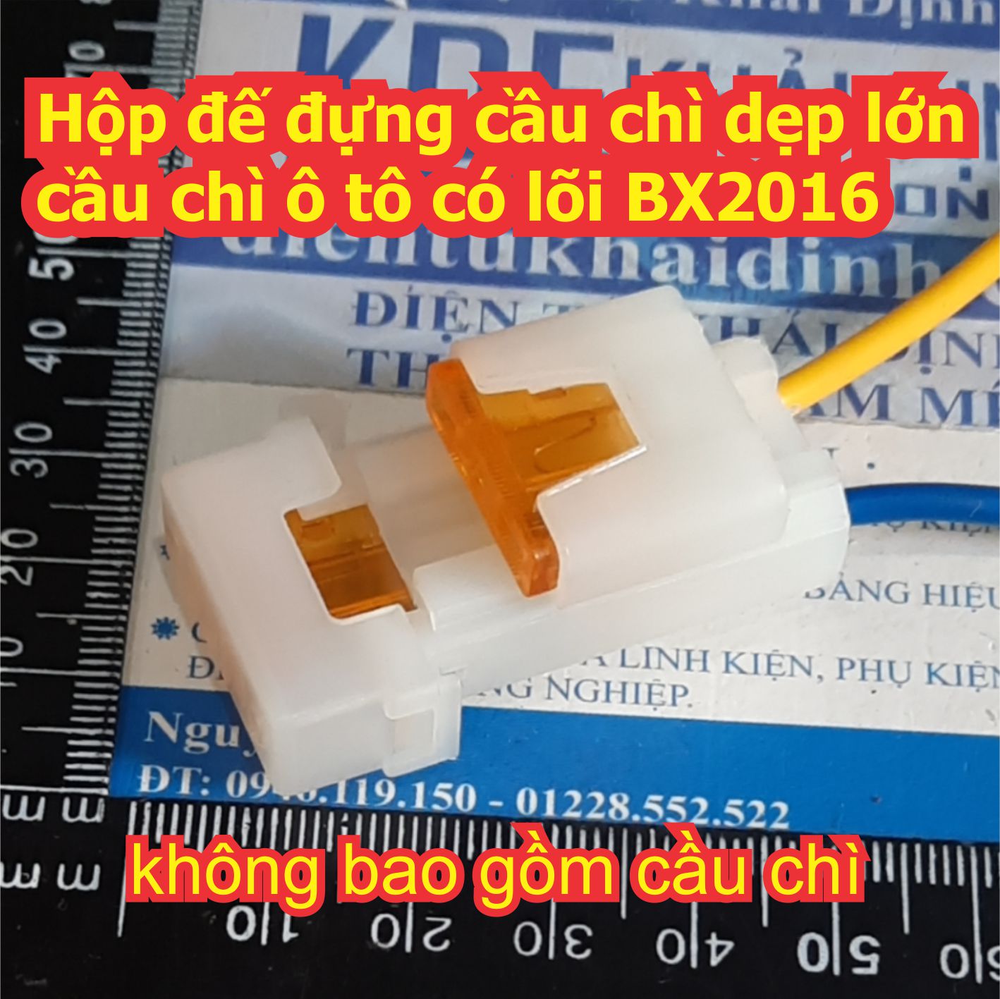 Hộp đế đựng cầu chì dẹp lớn, cầu chì ô tô có lõi BX2016 kde7838