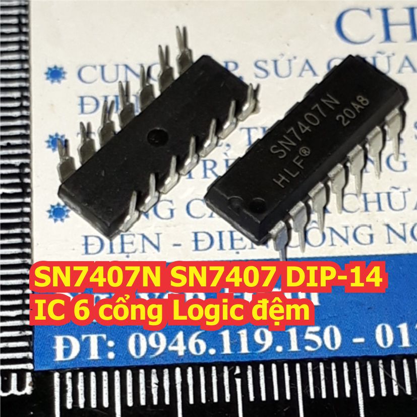 SN7407N SN7407 7407 DIP-14 IC 6 cổng Logic đệm kde7873