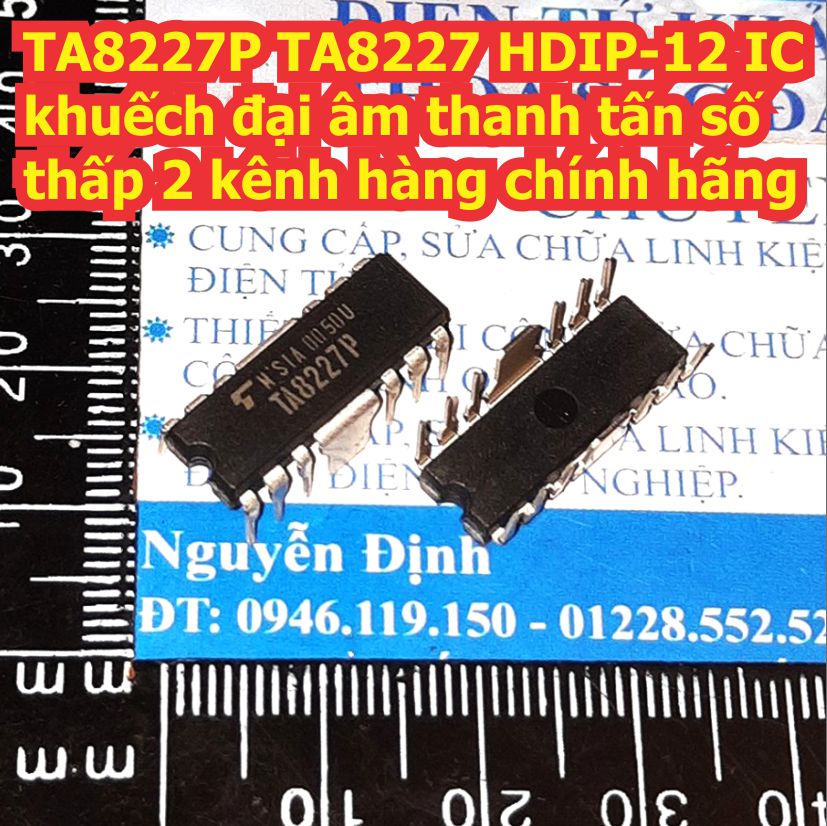 TA8227P TA8227 8227 HDIP-12 IC khuếch đại âm thanh tấn số thấp 2 kênh kde7887