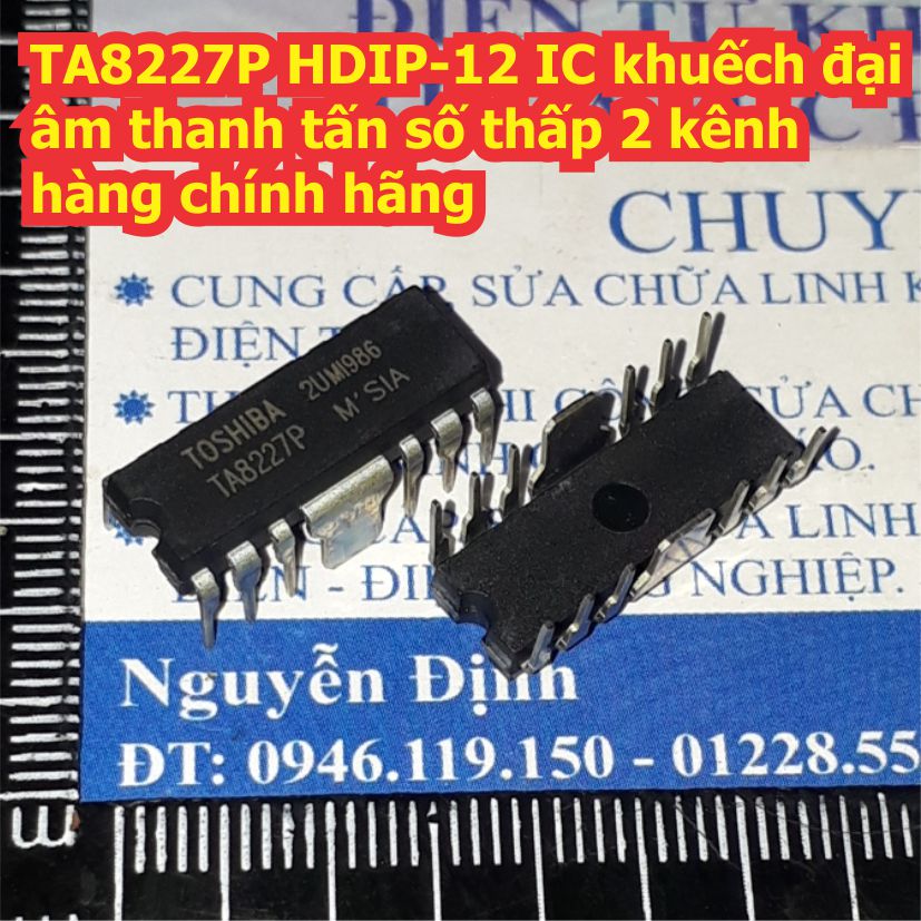 TA8227P TA8227 8227 HDIP-12 IC khuếch đại âm thanh tấn số thấp 2 kênh kde7887