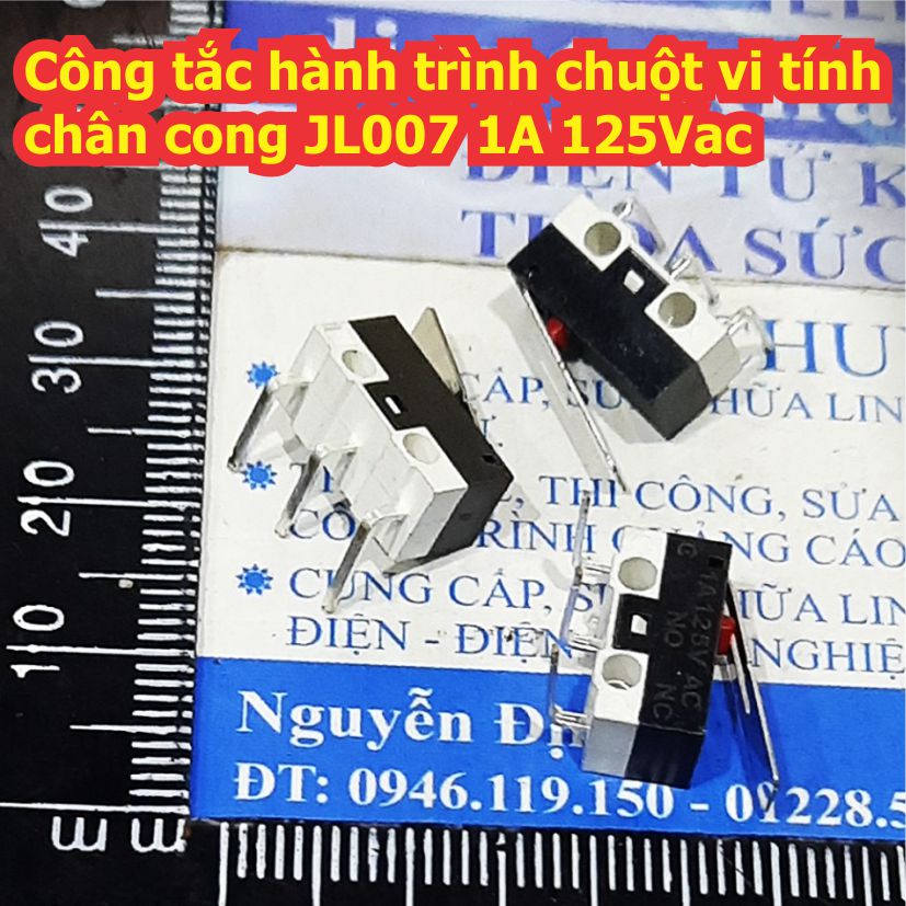 Công tắc hành trình chuột vi tính chân cong JL007 1A 125Vac kde7961