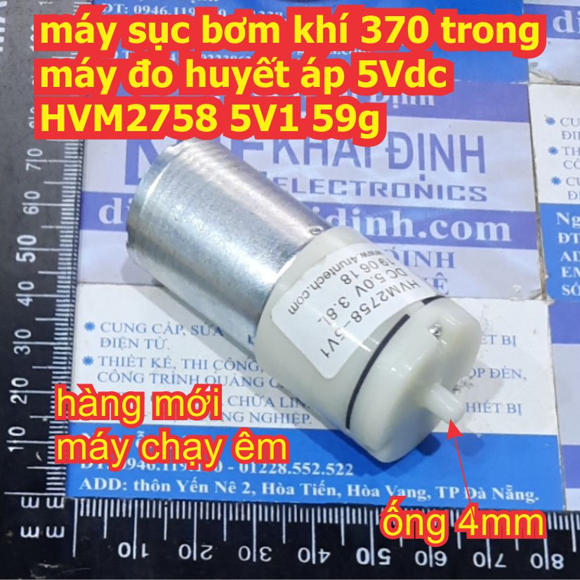 máy sục bơm khí 370 trong máy đo huyết áp 5Vdc HVM2758 5V1 59g kde7974
