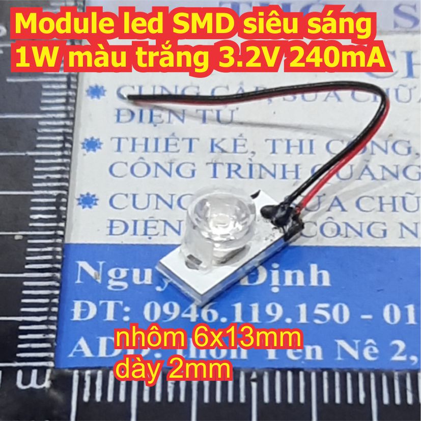 Module led SMD siêu sáng 1W màu trắng 3.2V 240mA kde7980