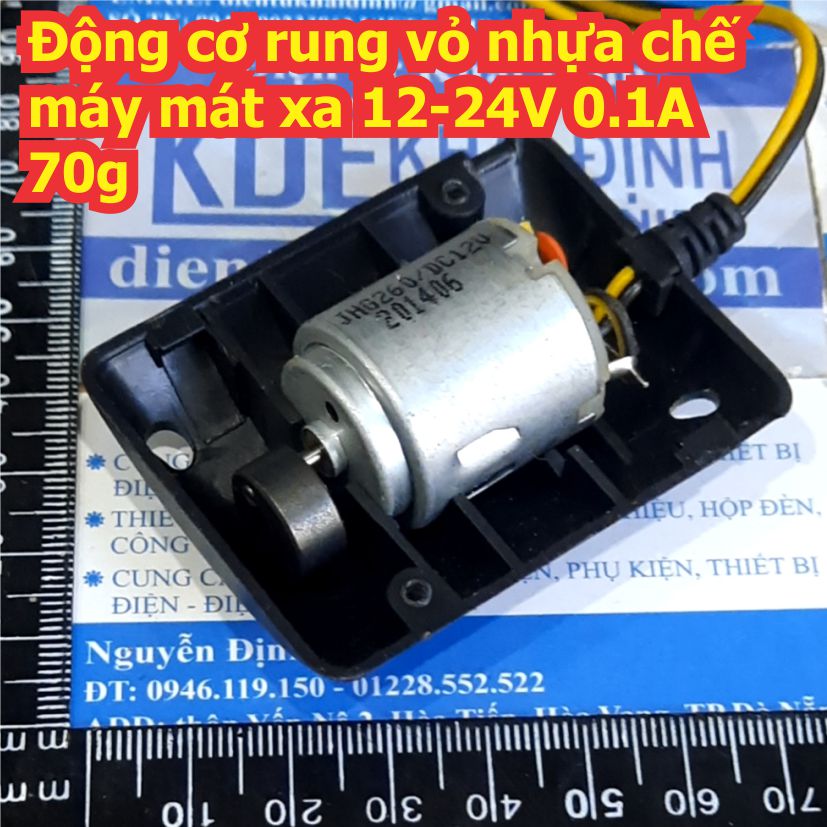 Động cơ rung vỏ nhựa chế máy mát xa 3V 0.1A / 0.4A 70g có công tắc đế pin kde7983