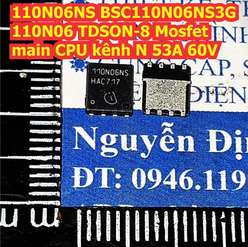 110N06NS BSC110N06NS3G 110N06 TDSON-8 DFN-5 Mosfet main máy tính CPU kênh N 53A 60V kde8015