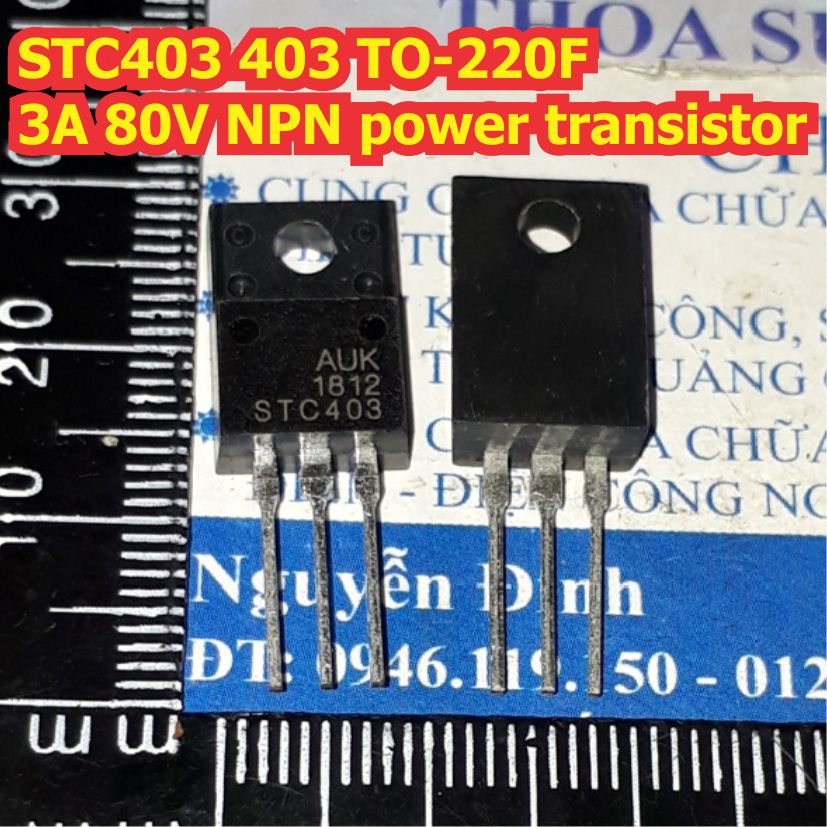 STC403 403 TO-220F 3A 80V NPN power transistor kde8087