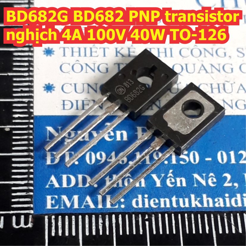 BD682G BD682 PNP transistor nghịch 4A 100V 40W TO-126 kde8152