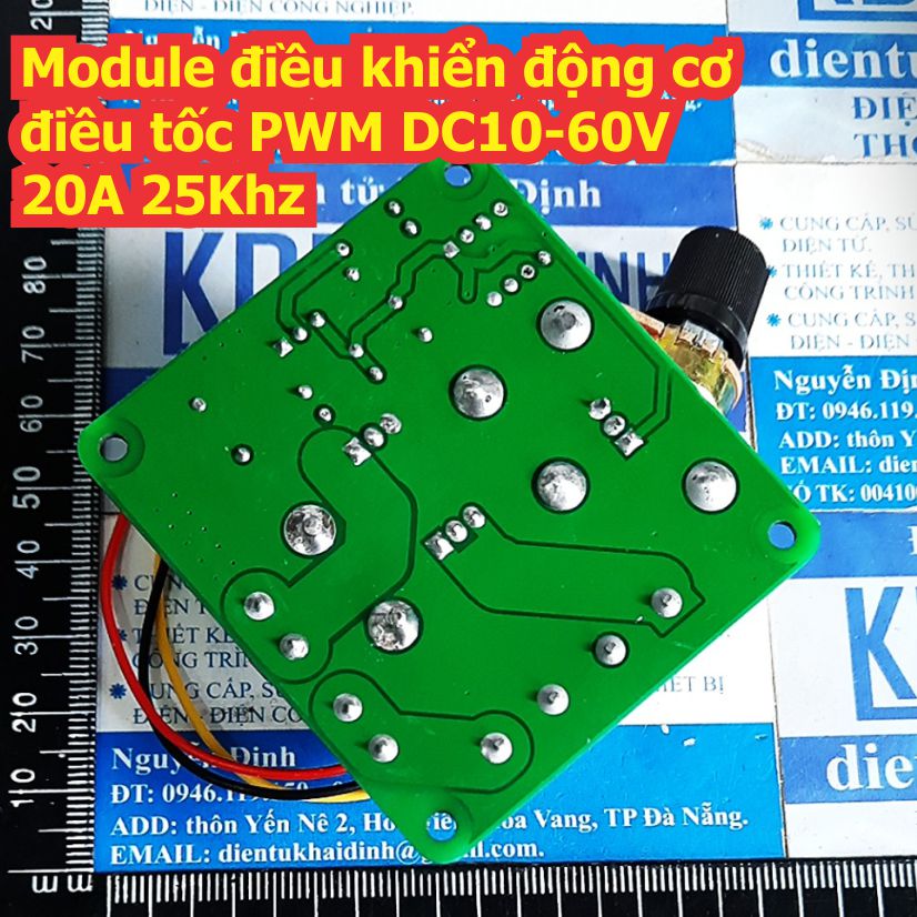 Module điều khiển động cơ điều tốc PWM DC10-60V 20A 25Khz kde8153