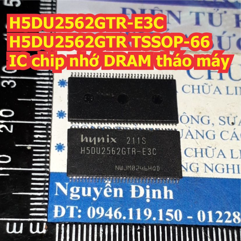 H5DU2562GTR-E3C H5DU2562GTR 2562 TSSOP-66 IC chip nhớ DRAM tháo máy kde8165