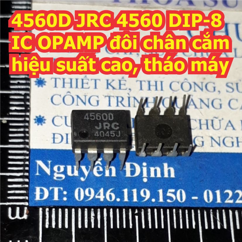 4560D JRC 4560 DIP-8 IC OPAMP đôi chân cắm hiệu suất cao kde8190