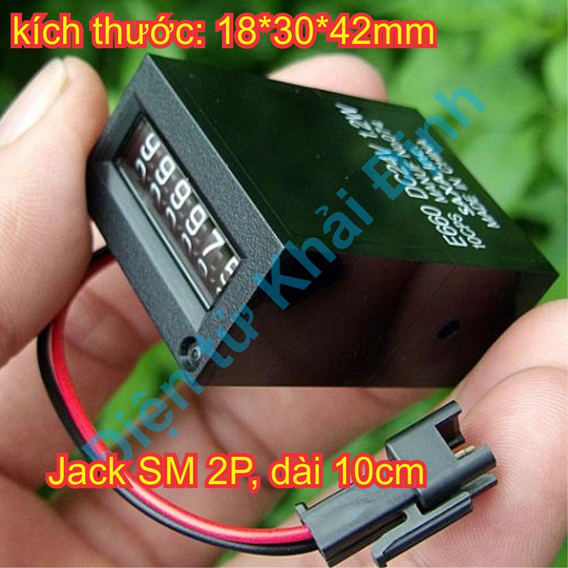 Bộ đếm cơ chỉ tăng số lần tắt mở nguồn điện áp 24Vdc 1.2W E660 kde8199