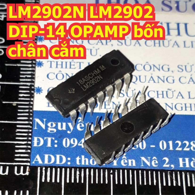 LM2902N LM2902 2902 DIP-14 OPAMP bốn chân cắm kde8311