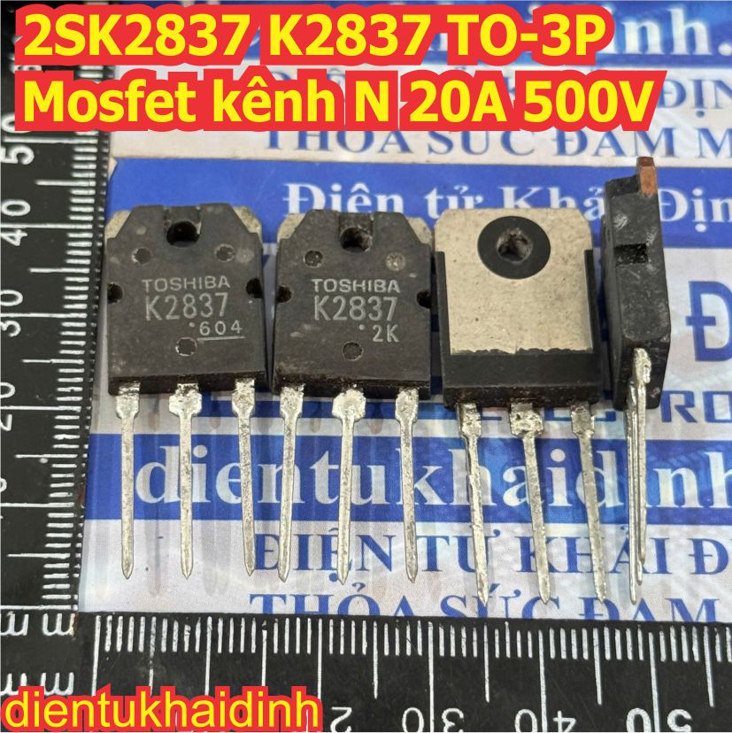 2SK2837 K2837 TO-3P Mosfet kênh N 20A 500V kde8378