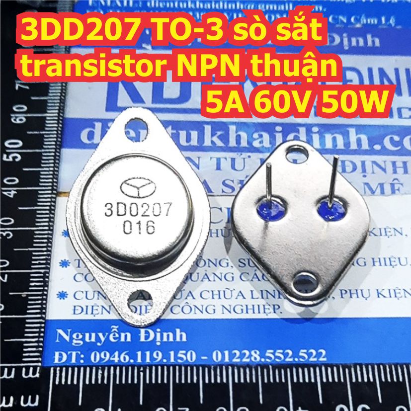 3DD207 TO-3 sò sắt transistor NPN thuận 5A 60V 50W kde8384