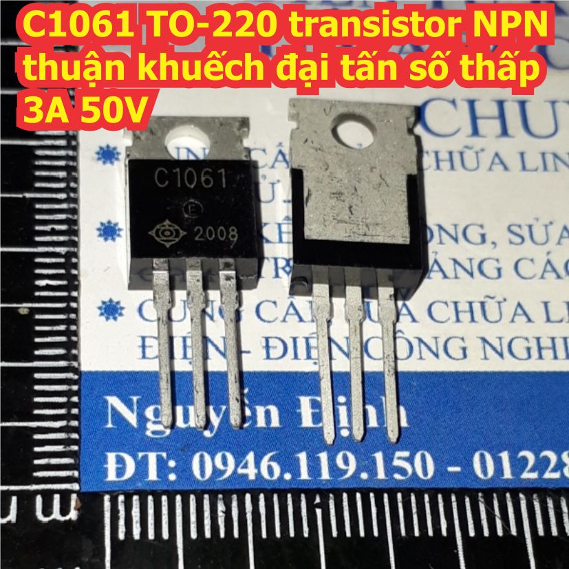2SC1061 C1061 TO-220 transistor NPN thuận khuếch đại tấn số thấp 3A 50V kde8388