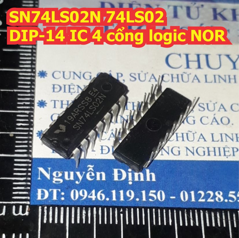 SN74LS02N 74LS02 DIP-14 IC 4 cổng logic NOR kde8392
