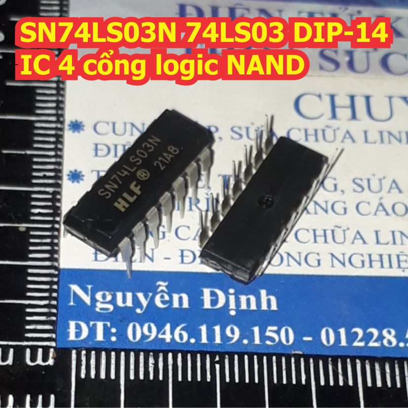 SN74LS03N 74LS03 DIP-14 IC 4 cổng logic NAND kde8393