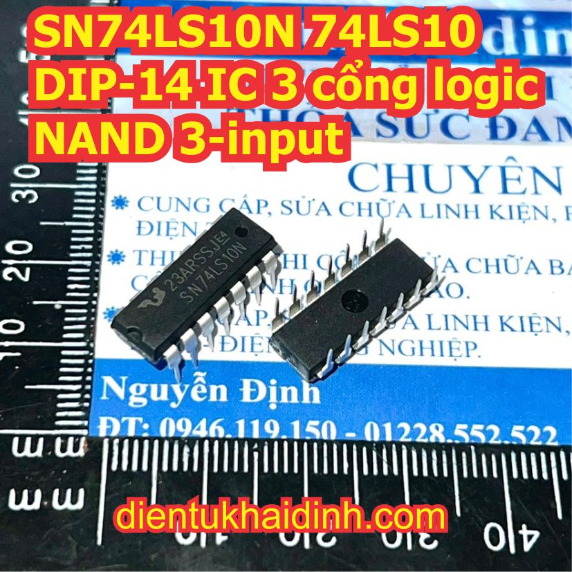 SN74LS10N 74LS10 DIP-14 IC 3 cổng logic NAND 3-input kde8397