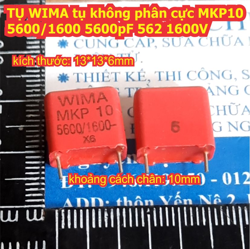 TỤ WIMA tụ không phân cực MKP 10 5600/1600 5600pF 562 1600V kde8433