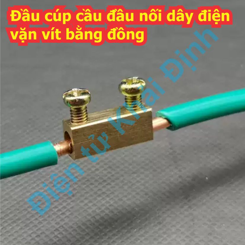 Đầu cúp cầu đầu nối dây điện vặn vít bằng đồng loại 10A 20A 60A 80A đủ cỡ kde8460