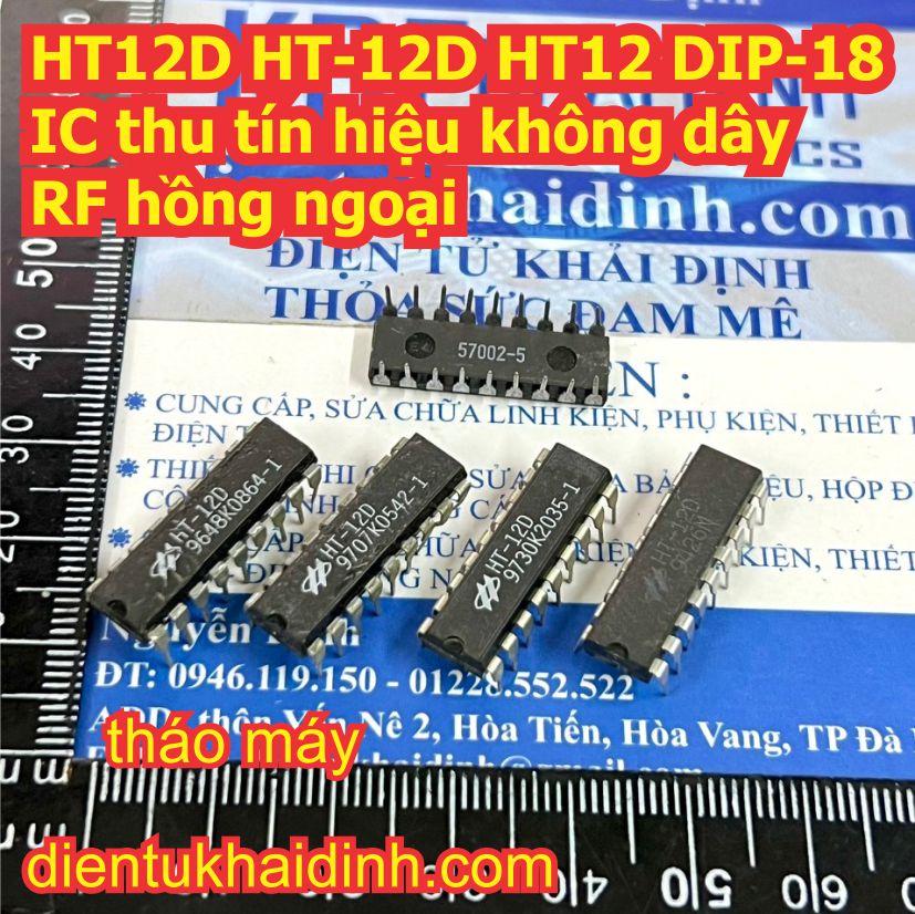 HT12D HT12E HT12F HT12 HT-12E HT-12F HT-12D DIP-18 IC thu phát tín hiệu không dây RF hồng ngoại kde3153