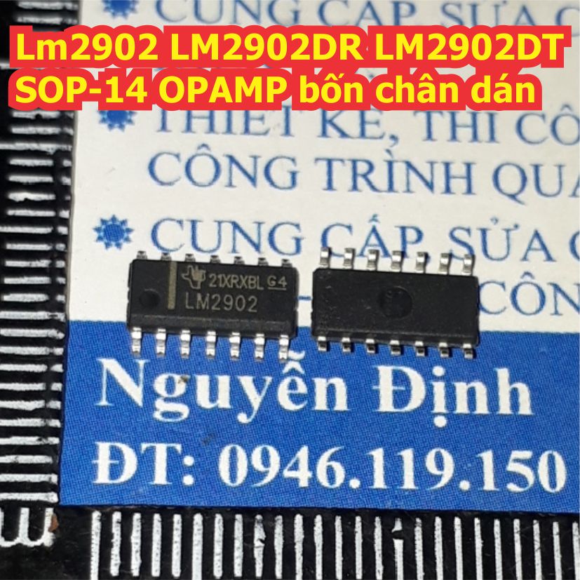 LM2902 LM2902DR LM2902DT 2902 SOP-14 OPAMP bốn chân dán kde8497