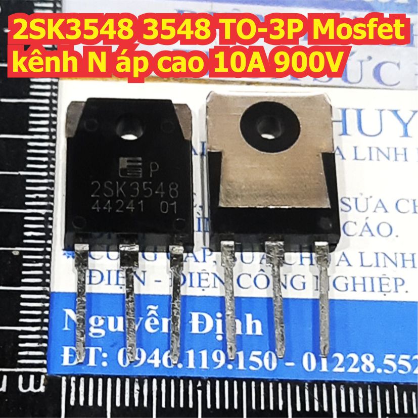 2SK3548 3548 TO-3P Mosfet kênh N áp cao 10A 900V kde8504