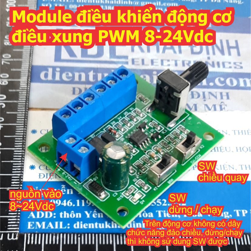 Module điều khiển động cơ điều xung PWM 8-24Vdc kde8533