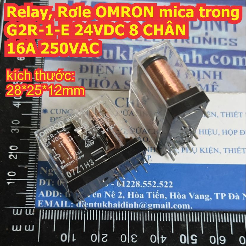 Relay Rơle OMRON G2R-1-E 8 chân 16A / G2R-1 5 chân 10A 250Vac 12VDC 24Vdc kde7738
