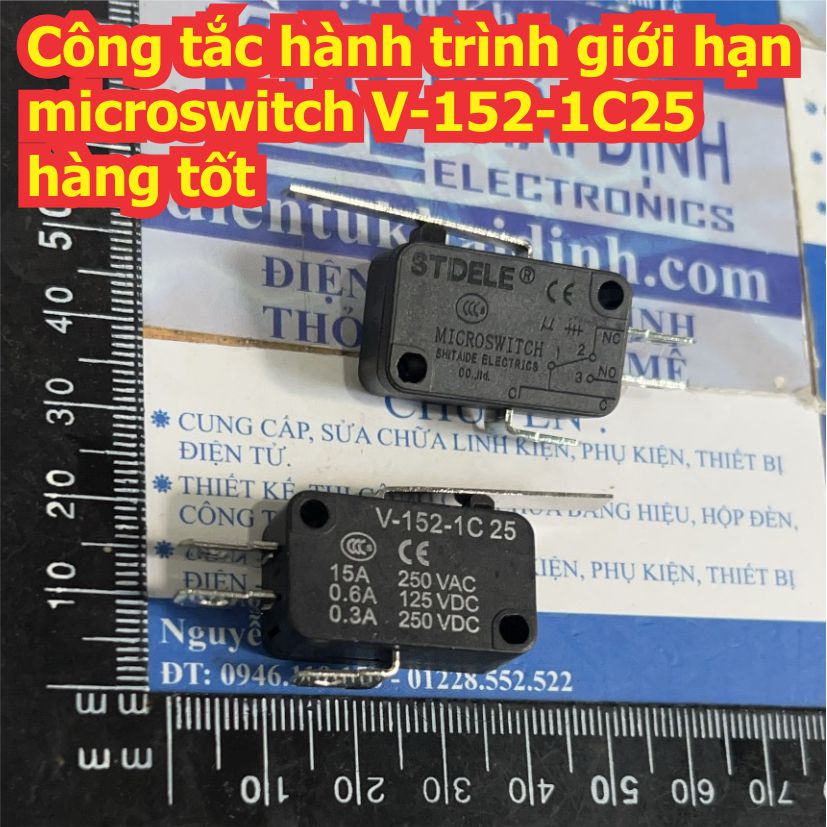 Công tắc hành trình giới hạn microswitch V 152 ~ 156 1C25 hàng tốt kde8571